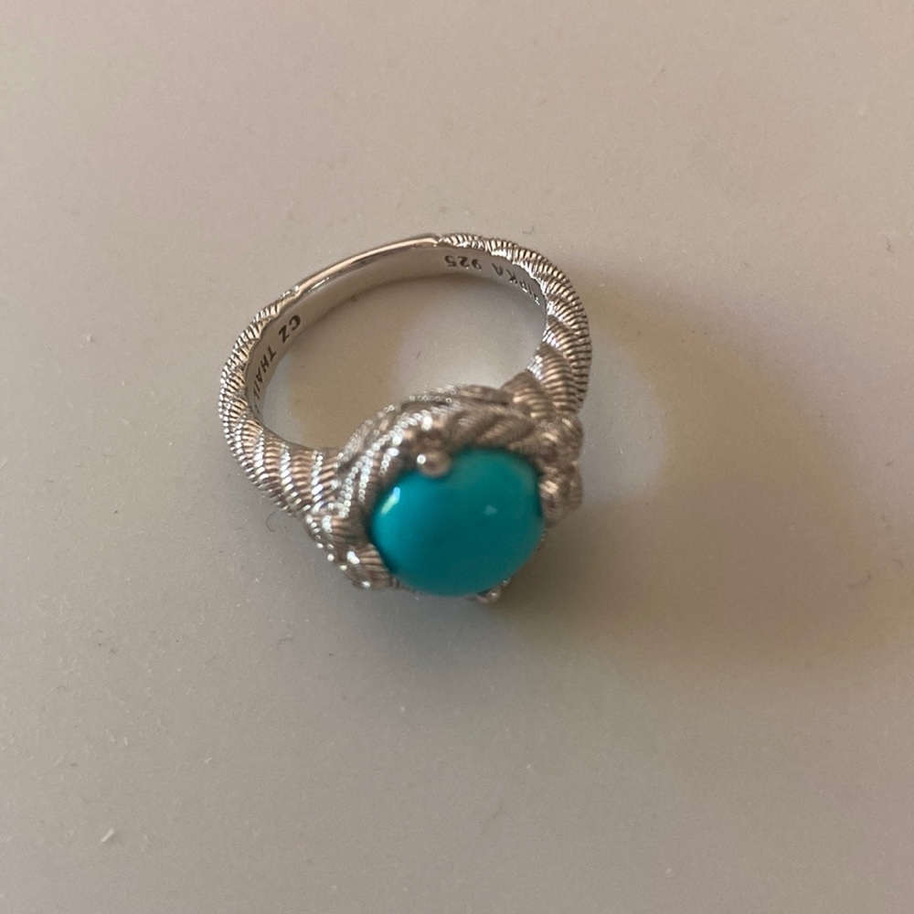 NWOT Judith Ripka sterling silver Turquoise ring